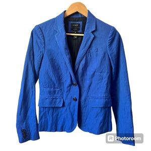 J. Crew Royal‎ Blue Schoolboy Blazer Size 0